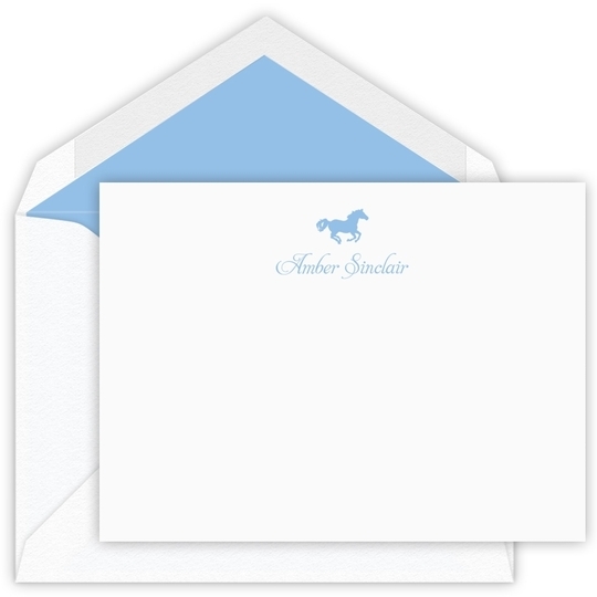 Stallion Flat Note Cards - Letterpress