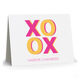 Pink and Yellow XOXO Folded Note Cards Image 3 of 3