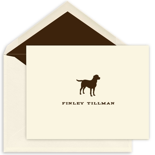 Animal Motif of Choice Folded Note Cards - Raised Ink