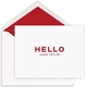 Bold Hello Folded Note Cards - Raised Ink Image 1 of 3