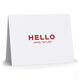 Bold Hello Folded Note Cards - Raised Ink Image 3 of 3