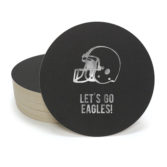 Football Helmet Round Coasters