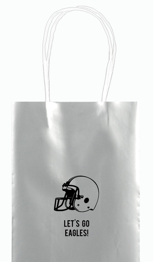 Football Helmet Mini Twisted Handled Bags