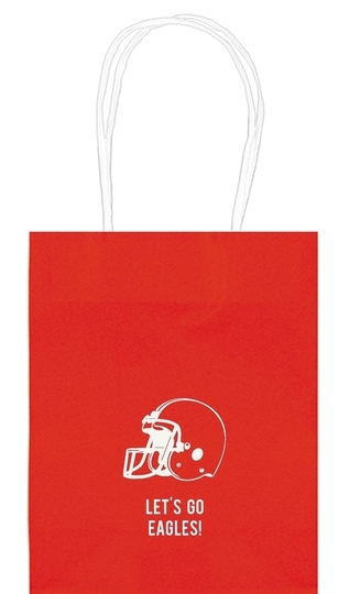 Football Helmet Mini Twisted Handled Bags