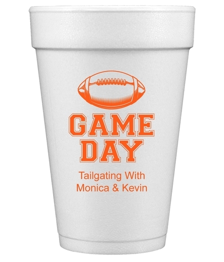 Game Day Styrofoam Cups