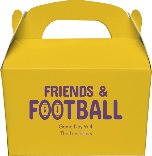 Friends and Football Gable Favor Boxes