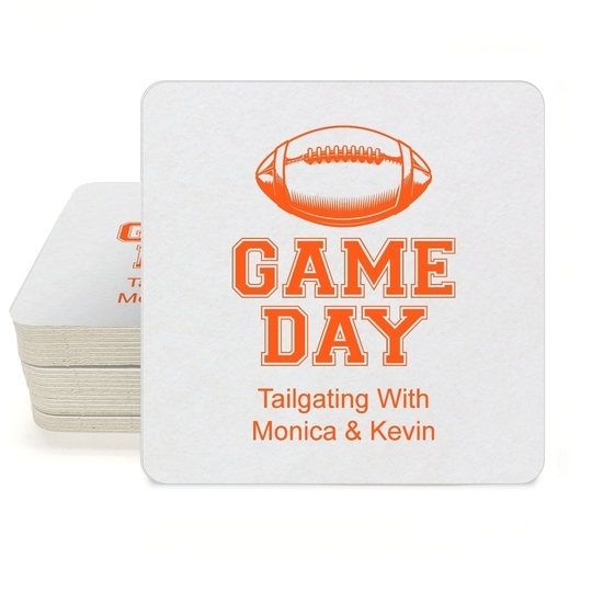 Game Day Square Coasters