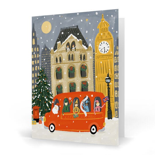 Christmas in London Folded Holiday Cards