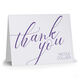 Large Script Folded Thank You Note Cards - Letterpress Image 3 of 3