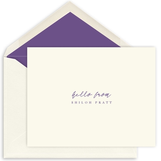 Handwritten Sentiment of Choice Folded Note Cards - Letterpress