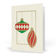 Retro Ornament Duo Folded Holiday Cards Image 1 of 3