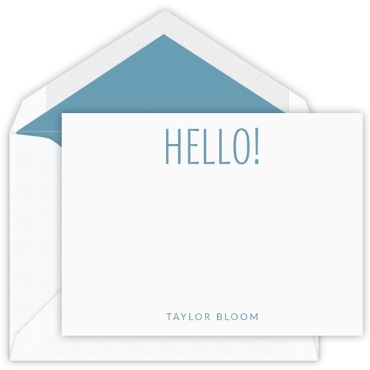 Cheerful Greetings Flat Note Cards - Letterpress