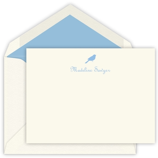 Bird Flat Note Cards - Letterpress