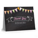 Chalkboard Banner Thank You Folded Note Cards Image 3 of 4