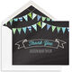 Chalkboard Banner Thank You Folded Note Cards Image 4 of 4