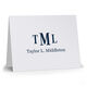 Traditional Monogram Folded Note Cards Image 3 of 4