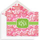 Pink Chinoiserie Folded Note Cards Image 1 of 3