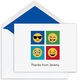 Blue Warhol Emoji Folded Note Cards Image 1 of 3