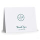 Circle Initials Thank You Folded Note Cards - Raised Ink Image 3 of 3