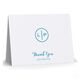 Circle Initials Thank You Folded Note Cards - Letterpress Image 3 of 3