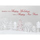 Snowy Forest Folded Holiday Cards Image 1 of 3