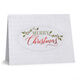 Traditional Merry Christmas Holly Folded Holiday Cards Image 1 of 3