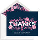 Blush Tiny Blossoms Thank You Folded Note Cards Image 1 of 3