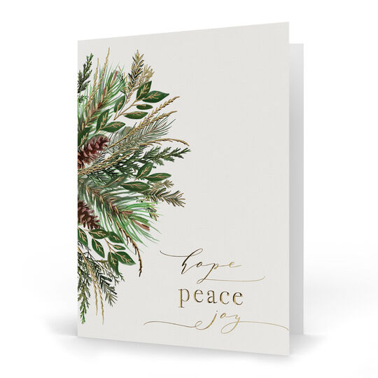 Winter Greenery Holiday Cards