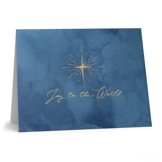 Joy to the World Folded Holiday Cards