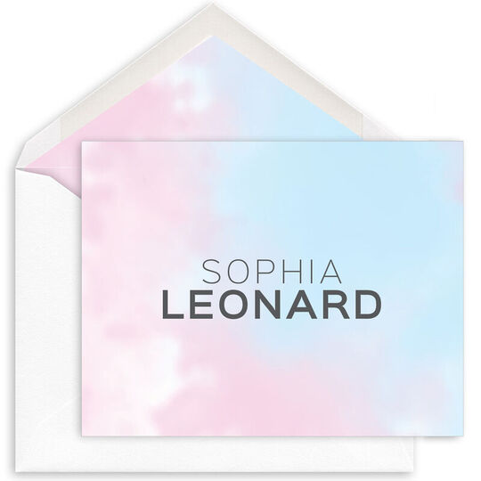 Sophia Tie-Dye Folded Note Cards