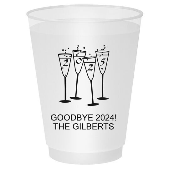 2025 New Years Glasses Shatterproof Cups