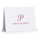 Regal Script Initial Folded Note Cards - Raised Ink Image 4 of 4