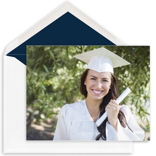 Horizontal Custom Folded Note Cards with Your Photo