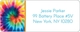 Tie-Dye Return Address Labels in a Jar Image 2 of 2