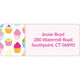 Cupcakes Return Address Labels in a Jar Image 2 of 2