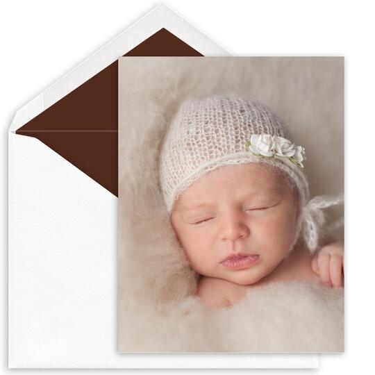 Vertical Custom Folded Note Cards with Your Photo