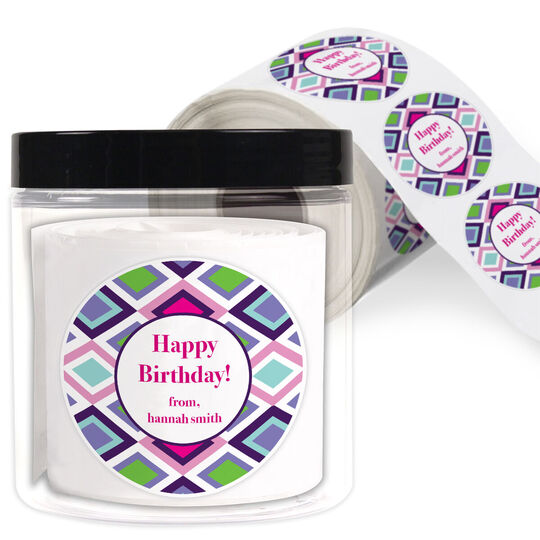 Diamonds Gift Stickers in a Jar