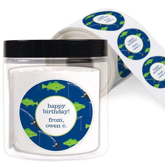 Fly Fishing Gift Stickers in a Jar