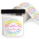 Watercolor Chevron Gift Stickers in a Jar Image 1 of 2