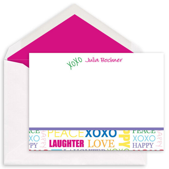 Cool Type Flat Note Cards