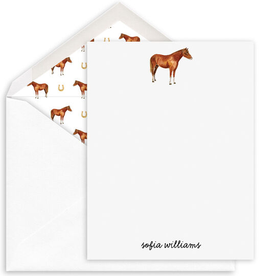 Horse Flat Note Cards