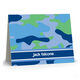 Blue Camo Folded Note Cards Image 3 of 3