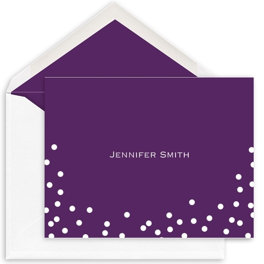 Confetti Dots Folded Note Cards