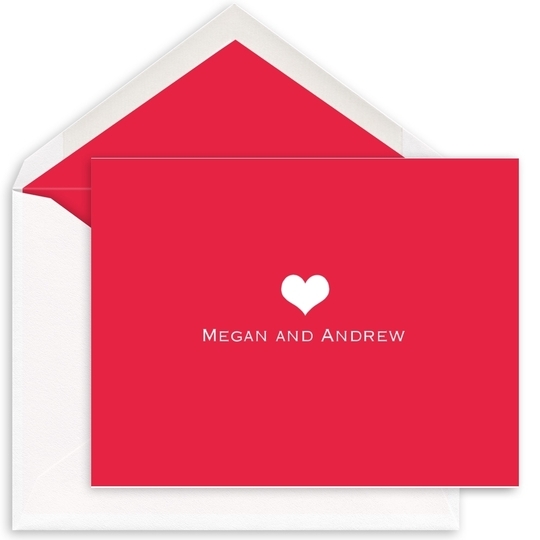 Sweet Heart Folded Note Cards