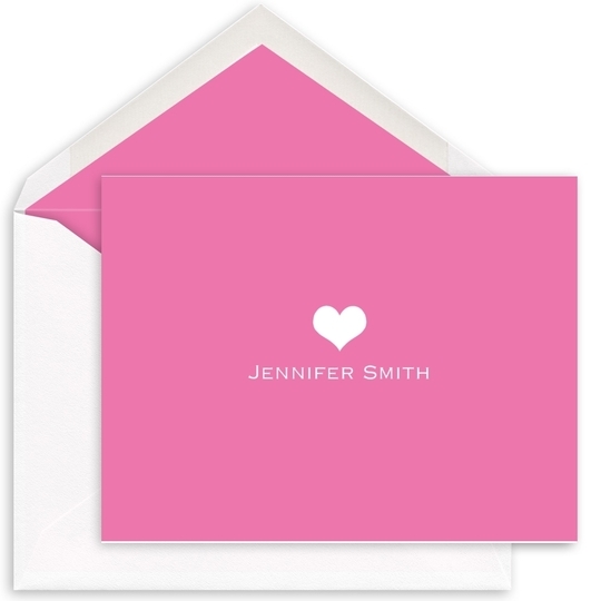 Sweet Heart Folded Note Cards