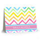 Watercolor Chevron Folded Note Cards Image 3 of 3