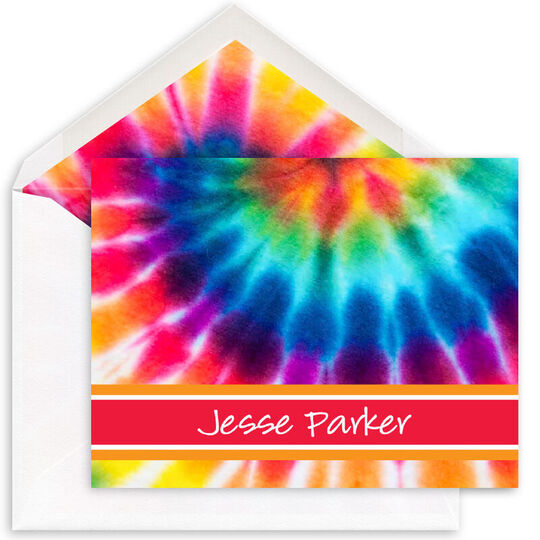 Tie-Dye Folded Note Cards