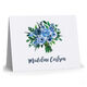 Blue Bouquet Folded Note Cards Image 4 of 4