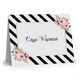 Floral Stripes Folded Note Cards Image 3 of 3