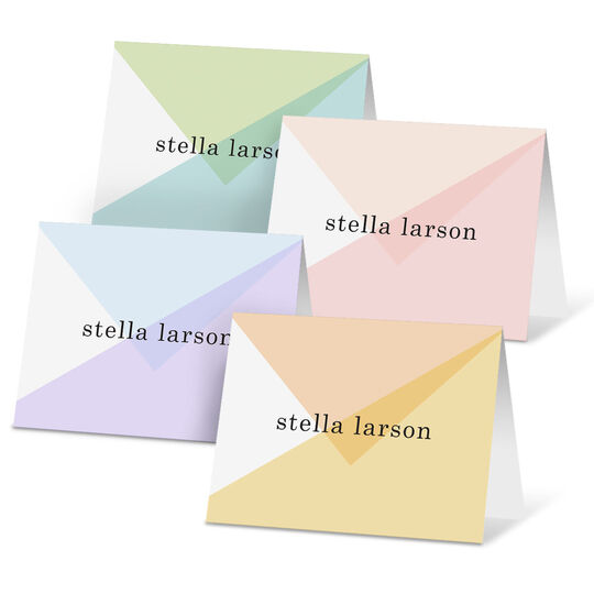 Abstract Chic Folded Note Card Collection